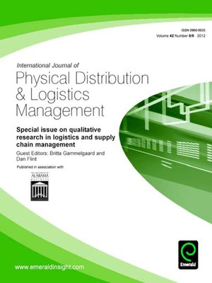 cover image of International Journal of Physical Distribution & Logistics Management, Volume 42, Issue 8 & 9